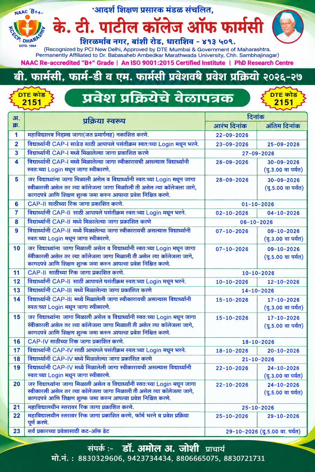 Admission Process :2026-27