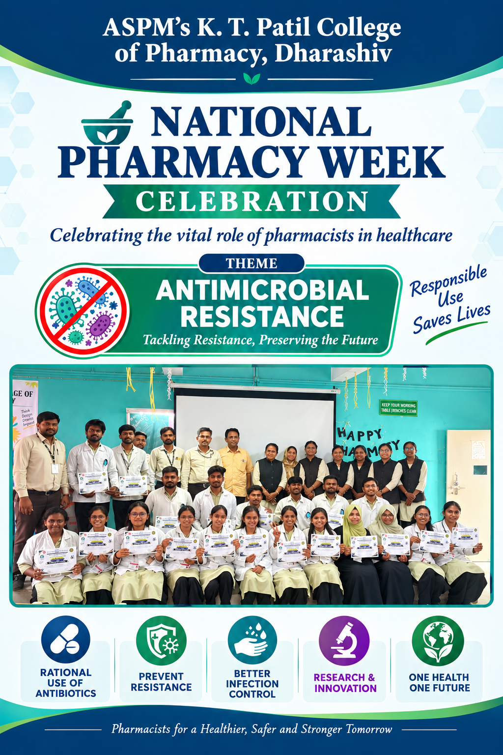 National Pharmacy Week Celebration Concludes with the Theme “Antimicrobial Resistance”-2026-27